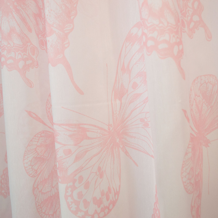Perdea Velaria batist fluturi roz, 270x175 cm [2]
