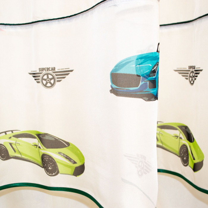 Perdea Velaria voal alb cu masini, 400x170 cm [2]