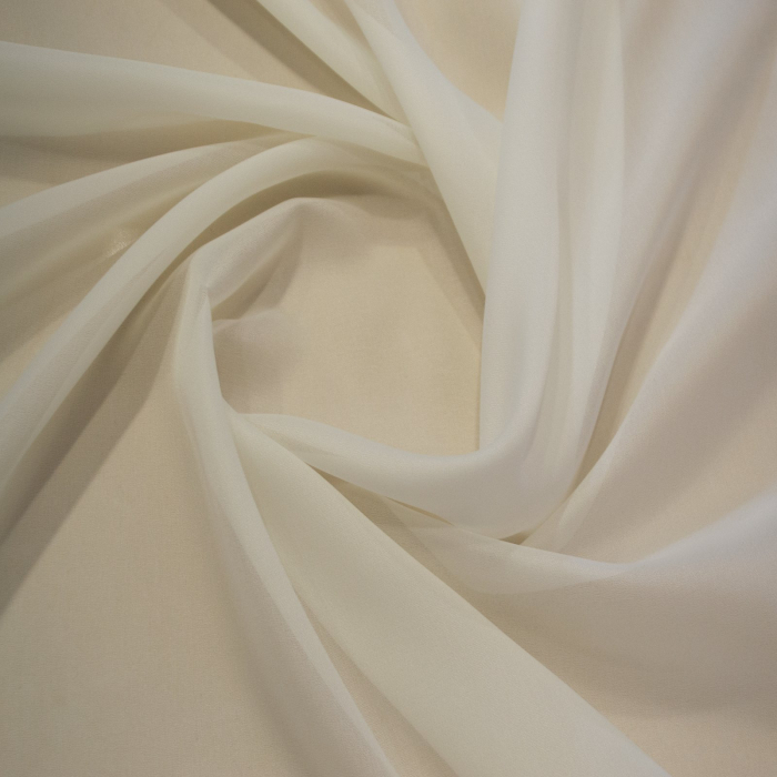Perdea Velaria voal ivoire cu tafta baroc maro, 140x165 cm [2]