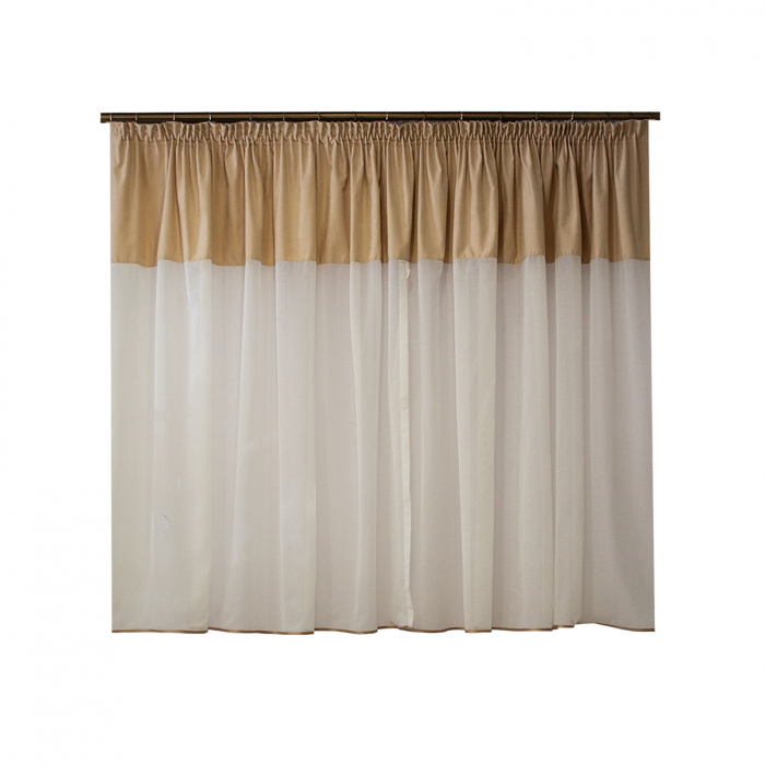 Perdea Velaria in ivoire, 140x155 cm [1]