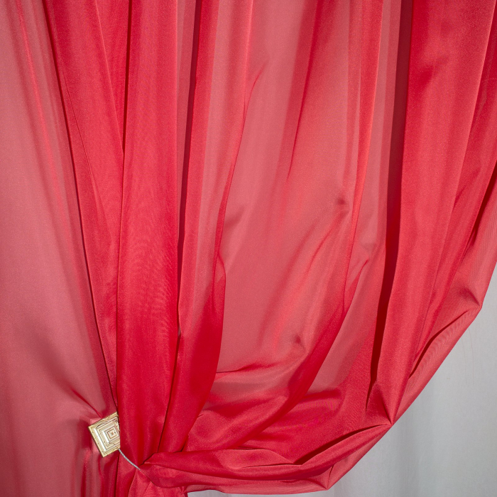 Perdea Velaria voal rosu cu rejansa, 400x250 cm [2]