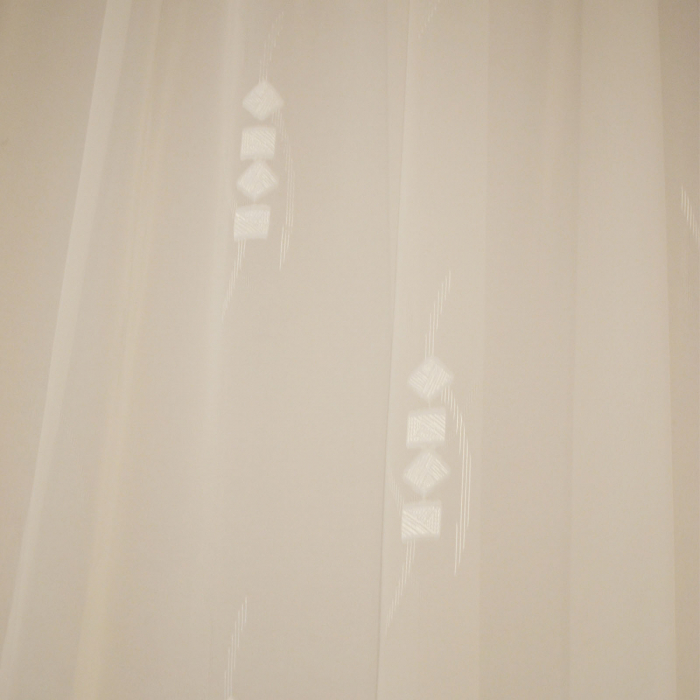 Perdea Velaria voal unt cu imprimeu geometric, 260x245 cm [4]