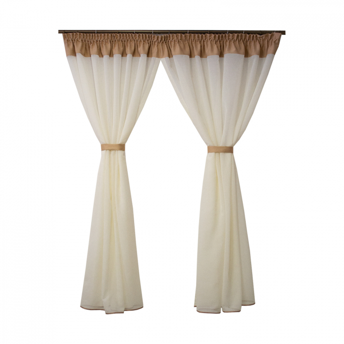 Perdea Velaria in haily ivoire, 270x190 cm [1]