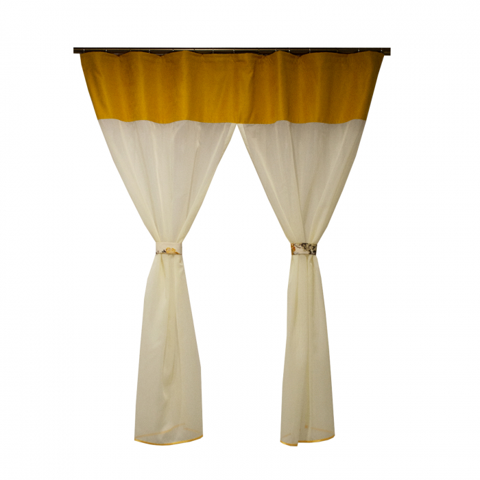 Perdea Velaria voal ivoire, 150x162 cm [2]