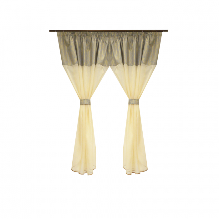 Perdea Velaria organza ecru, 300x145 cm [1]