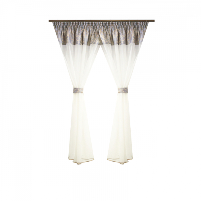 Perdea Velaria voal ivoire, 260x160 cm [1]