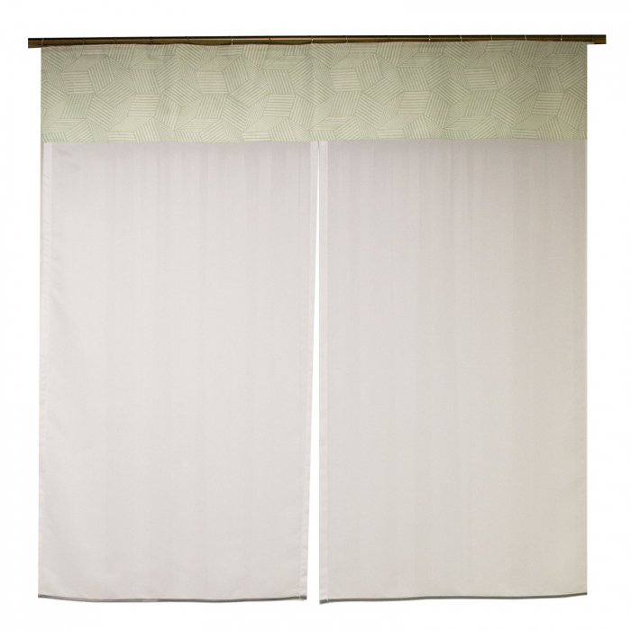 Perdea Velaria voal alb cu tafta menta, 145x150 cm [3]