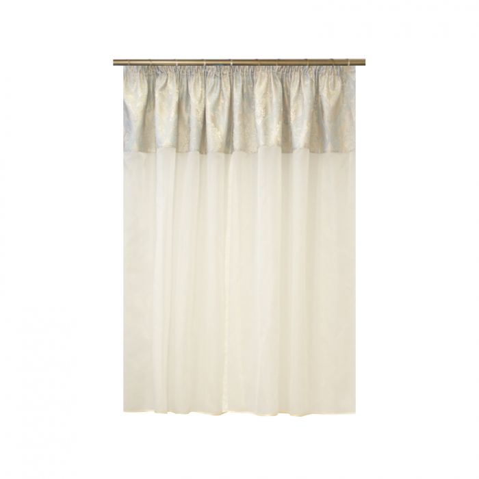 Perdea Velaria  voal ivoire si tafta baroc, 210x145 cm [2]