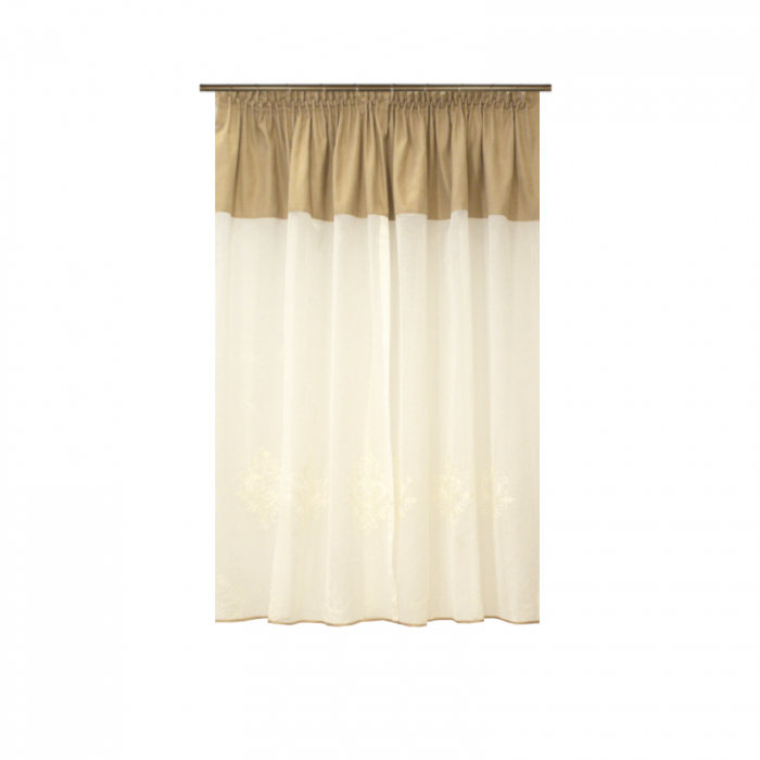 Perdea Velaria cu model baroc ivoire, 190x140 cm [3]