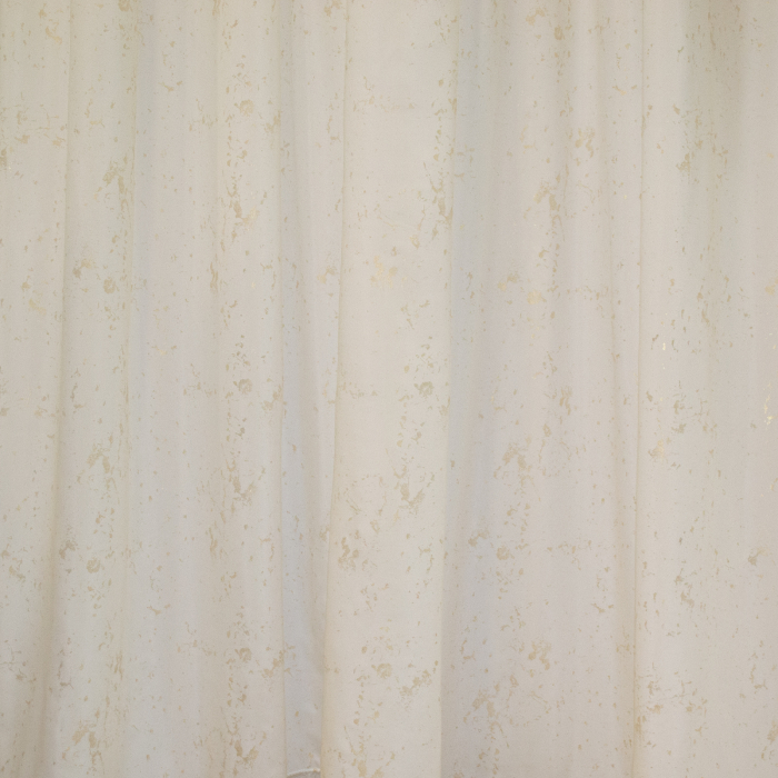Perdea Velaria voal premium ivoire cu patina aurie, 300x250 cm [2]