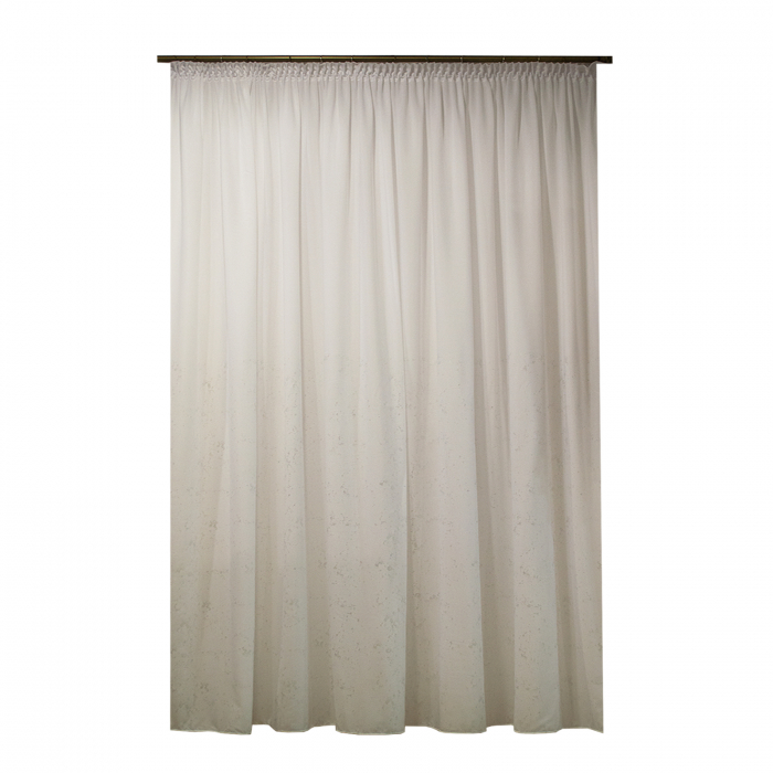 Perdea Velaria voal premium alb cu patina arginite, 300x250 cm [1]
