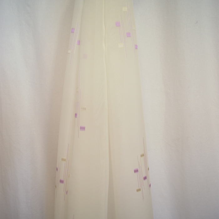 Perdea Velaria voal imprimeu lila, 120x245 cm [3]