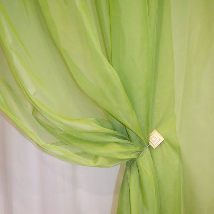 Perdea Velaria voal verde cu rejansa, 340x250 cm [2]