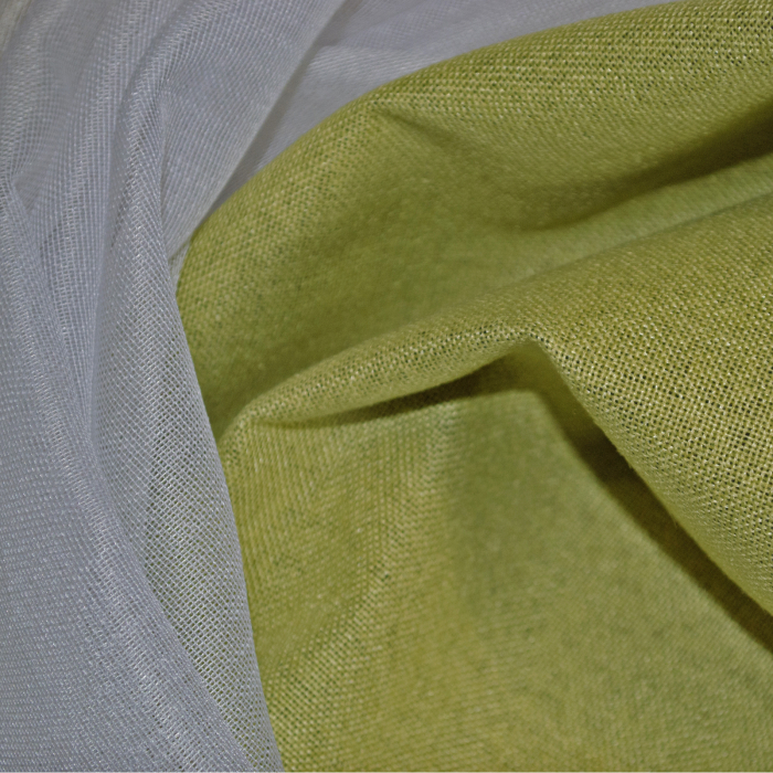 Perdea Velaria bamboo alb si verde brotacel, 165x170 cm [3]