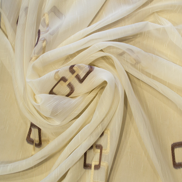 Perdea Velaria sable patrate maro, 270x250 cm [2]