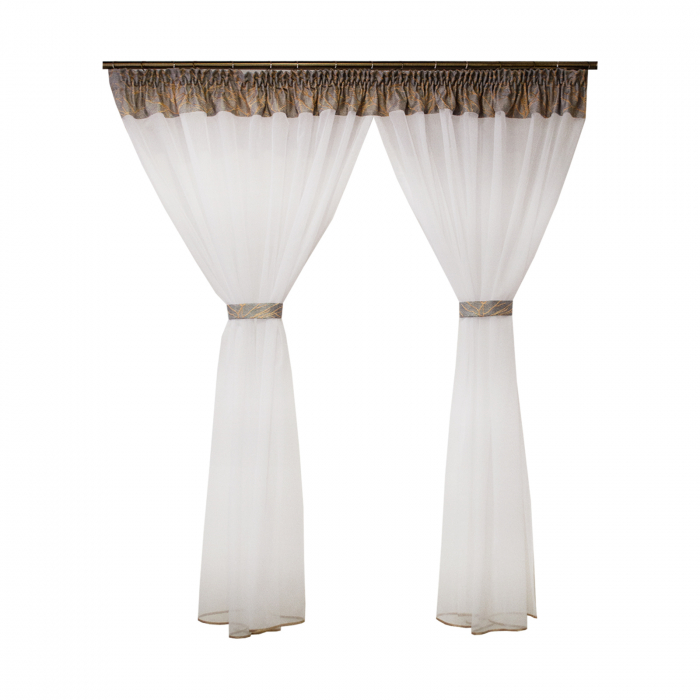 Perdea Velaria bamboo alb, 320x190 cm [1]