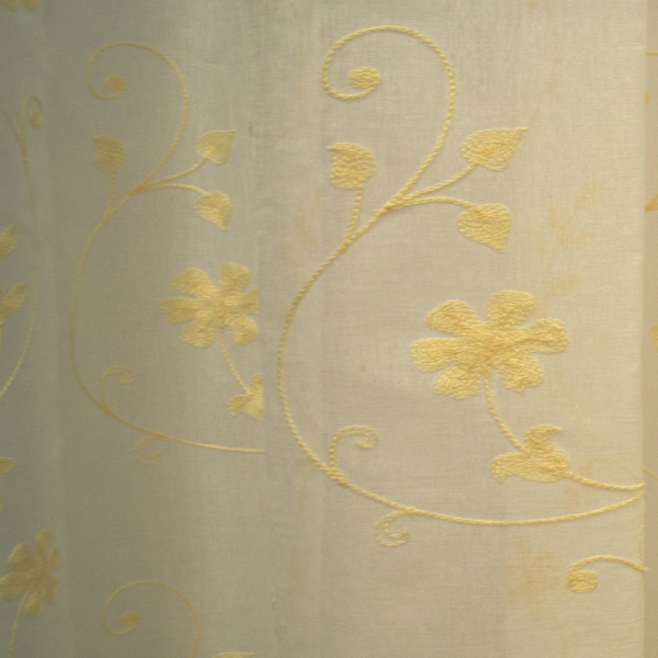 Perdele inisor flori galben 270x245 cm [4]