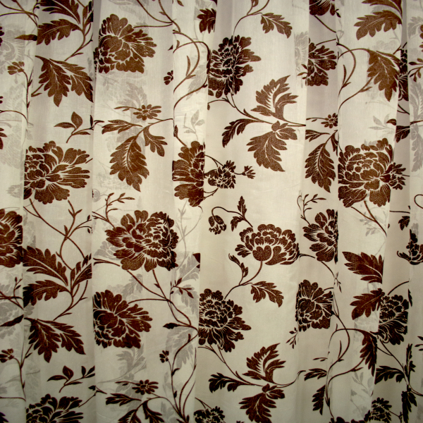 Perdele fancy cu floare wenge 455x245 cm [3]