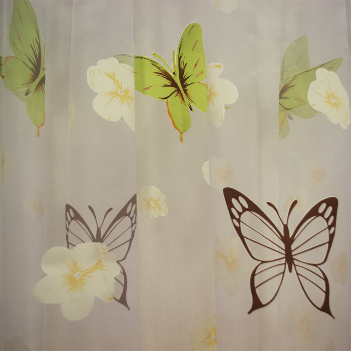 Perdele Velaria Organza cu fluturi multicolor, 2x130x245 cm [2]