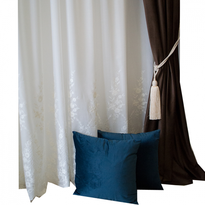 Perna Velaria turqoise 40x40 cm - Burduf cadou [2]