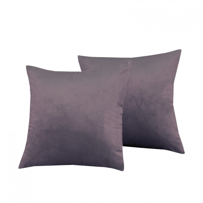 Perna Velaria, catifea Sultan Violet, 40x40 cm - Burduf cadou [3]