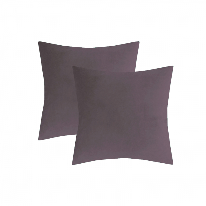 Perna Velaria, catifea Sultan Violet, 40x40 cm - Burduf cadou [2]