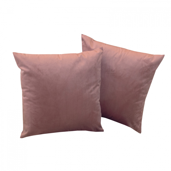Perna Velaria, catifea Turkish Rose, 40x40 cm - Burduf cadou [2]