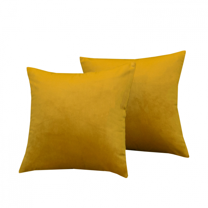Perna Velaria, catifea Yellow Bold Shade, 40x40 cm - Burduf cadou [2]