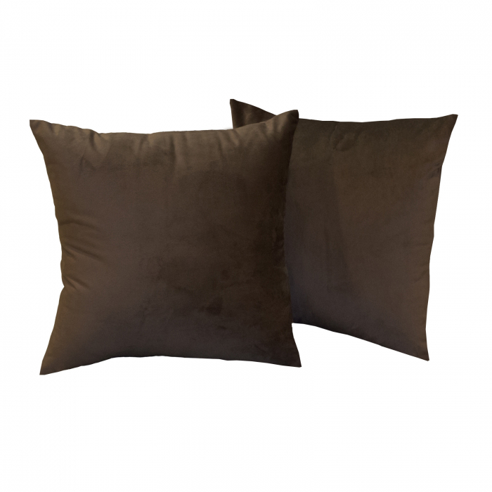 Perna Velaria, catifea Brown Chocolate, 40x40 cm - Burduf cadou [2]