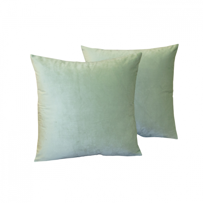 Perna Velaria, catifea Green Pistachio, 40x40 cm - Burduf cadou [3]