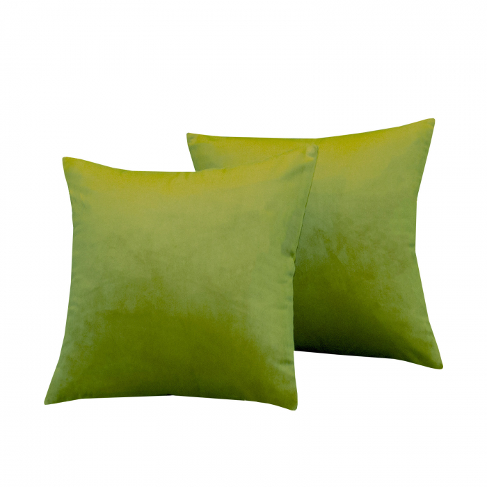 Perna Velaria, catifea Greenery, 40x40 cm - Burduf cadou [3]