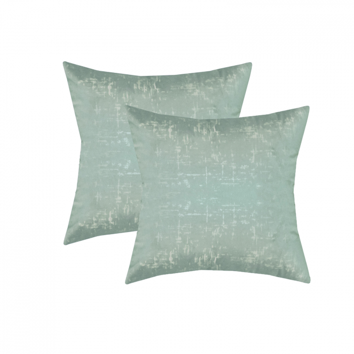 Perna Velaria, catifea Scento Mint, 40x40 cm - Burduf cadou [2]