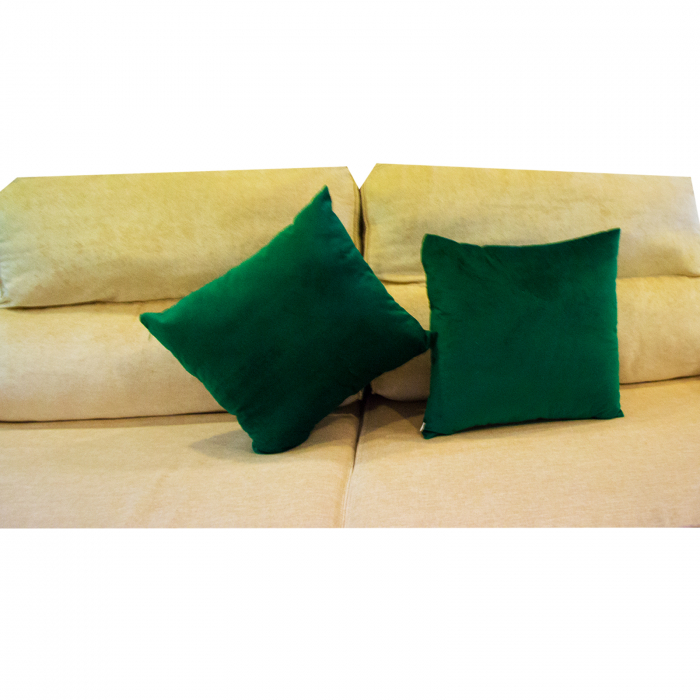 Perna Velaria Catifea Verde Smarald 40/40 cm - Burduf cadou [8]