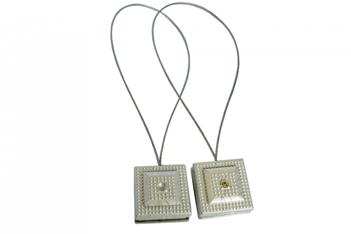 Set 2 magneti decorativi Velaria, patrati cu sufa metalica 25 cm [2]