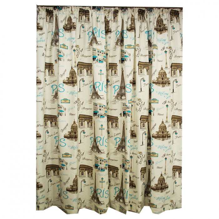 Set Draperie Velaria In Paris Blue, 2*140x250 cm [3]
