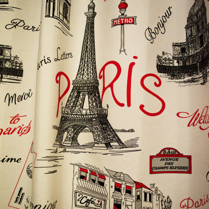 Set Draperie Velaria In Paris Rosu [3]