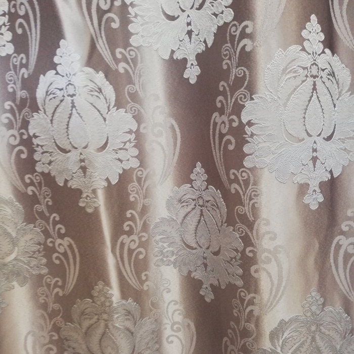 Set draperii Velaria tafta baroc gri, 2x130x245 cm [3]