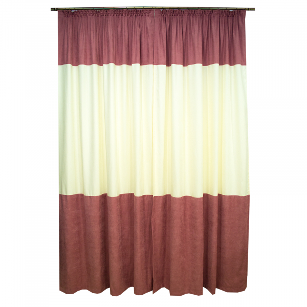 Set draperii roz cu parte unt, 2x150x260 cm [2]