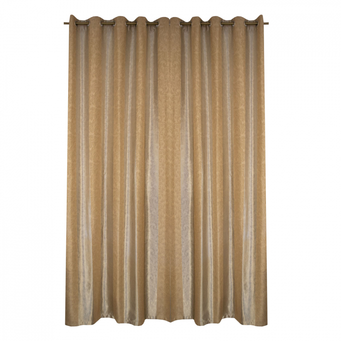 Set draperii blackout dungi bej, 2*140x275 cm [2]