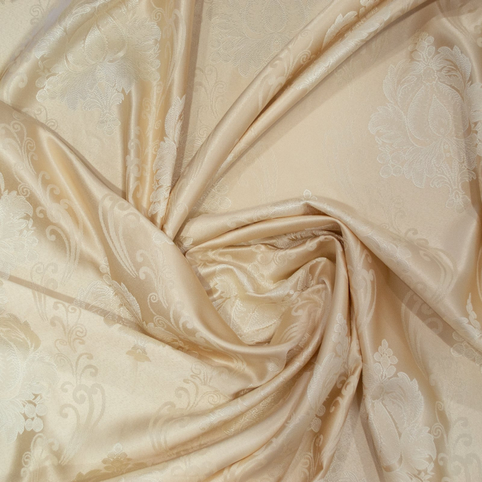 Set draperii tafta baroc ivory, 2x180x245 cm [4]