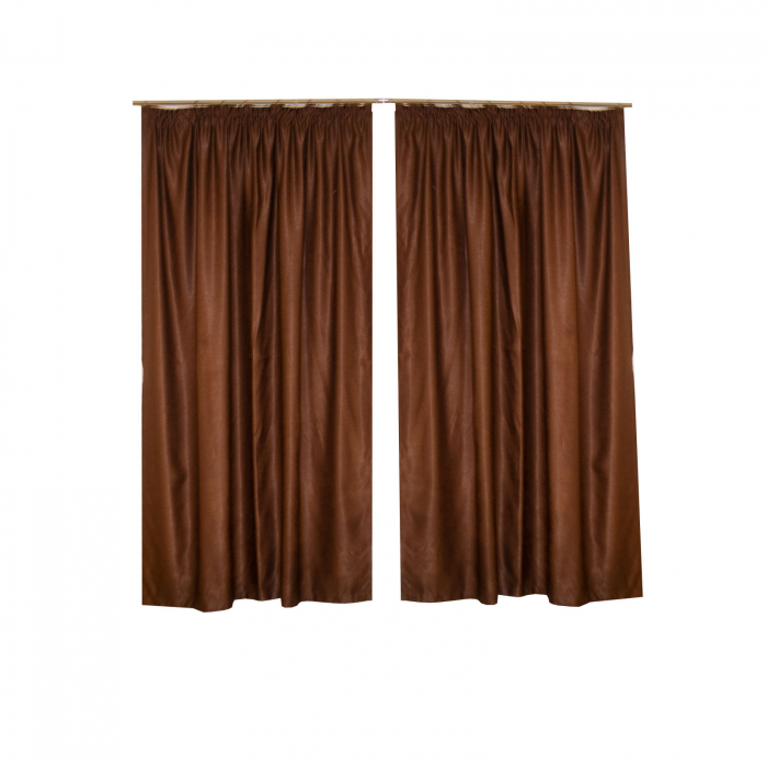 Set draperii blackout maro, 2*130x150 cm [2]