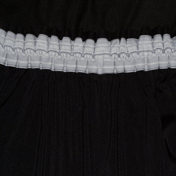 Set draperii Velaria negre cu flori, 2x150x240 cm [4]