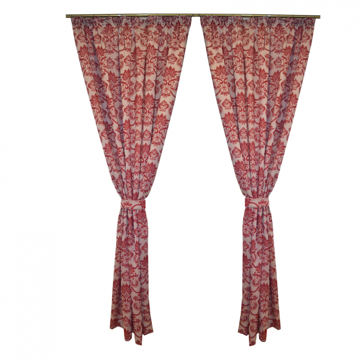 Set draperii Velaria baroc grena, 2x150x255 cm [3]