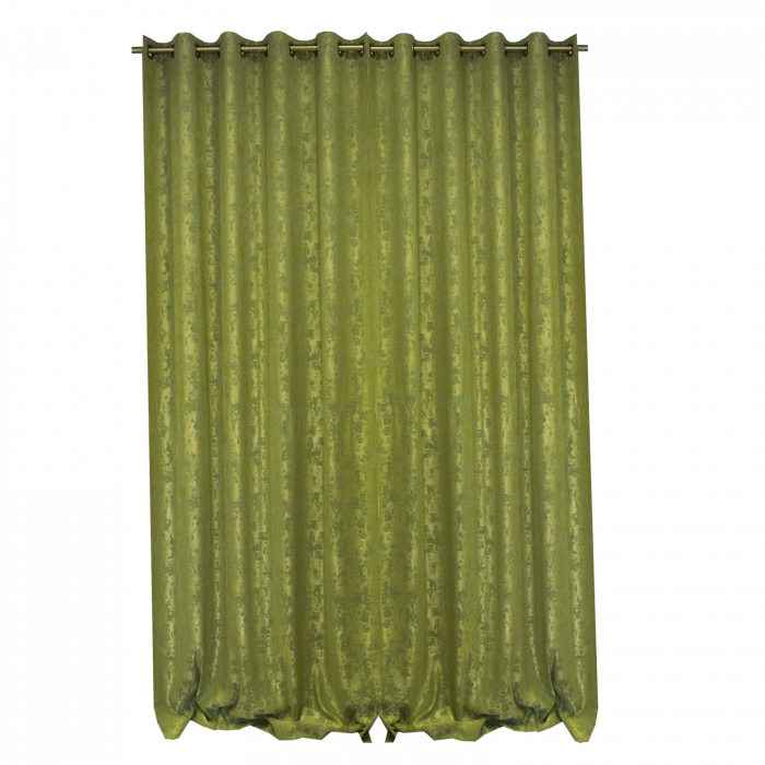 Set draperii Velaria asos verde brotacel cu capse [2]