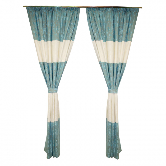 Set draperii Velaria asos turcoaz-unt, 2x150x260 cm [2]