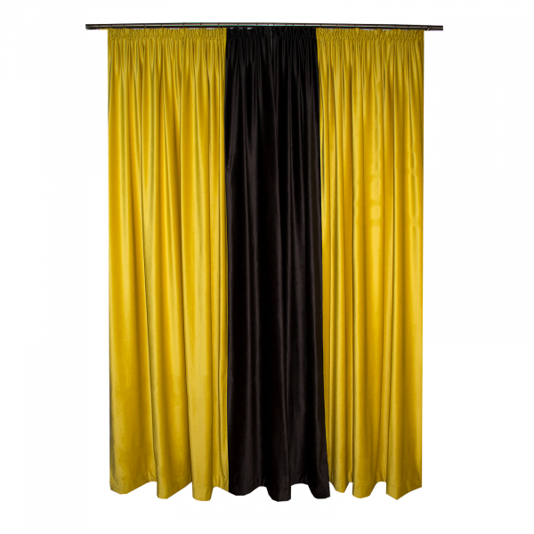 Set draperii Velaria catifea bee, 2x185x260 cm [2]