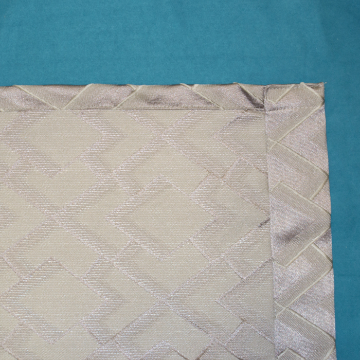 Set draperii Velaria romb gri cu turcoaz, 2x140x280 cm [2]