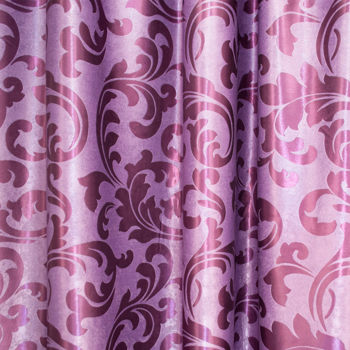 Set draperii Velaria blackout mov cu imprimeu, 2x255x250 cm [2]
