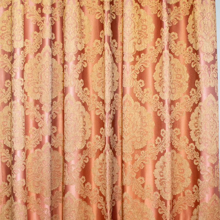 Set draperii Velaria baroc auriu cu plii, 80x245 cm [2]
