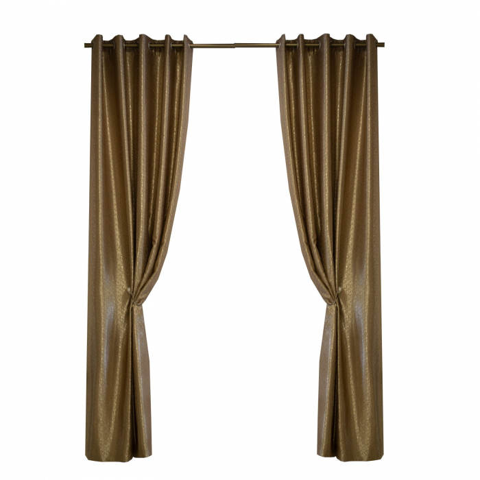 Set draperii Velaria art nouveau cafelate, 2x150x260 cm [2]